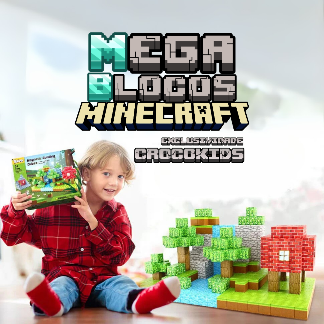 Mega Blocos Magnéticos Minecraft – Monte, Crie e Se Divirta!