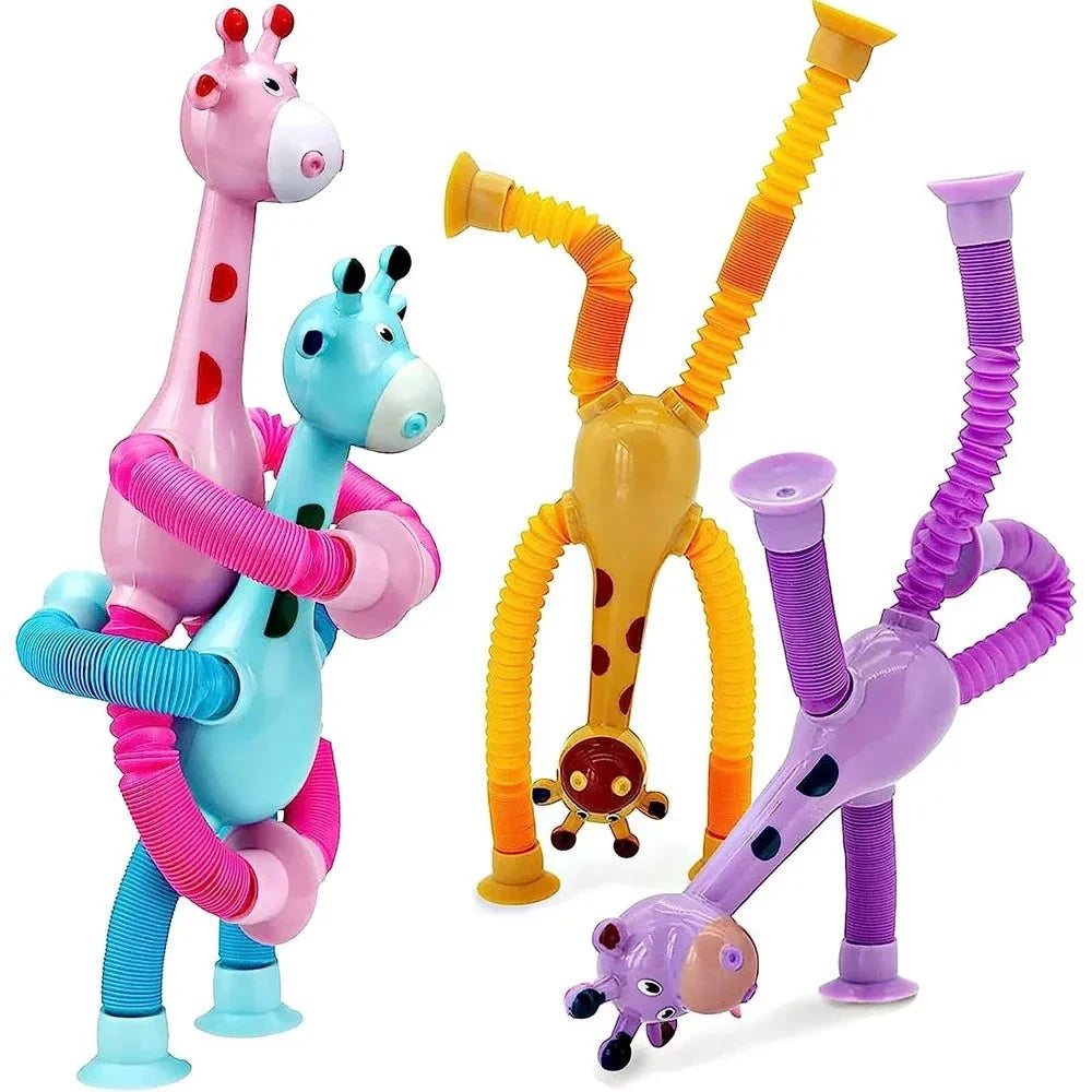 Girapop - A Girafinha Divertida que Estica (Kit com 4 cores)