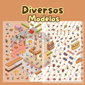 Adesivos Miniatura 3D - Crie Seu Próprio Cenário Interativo!