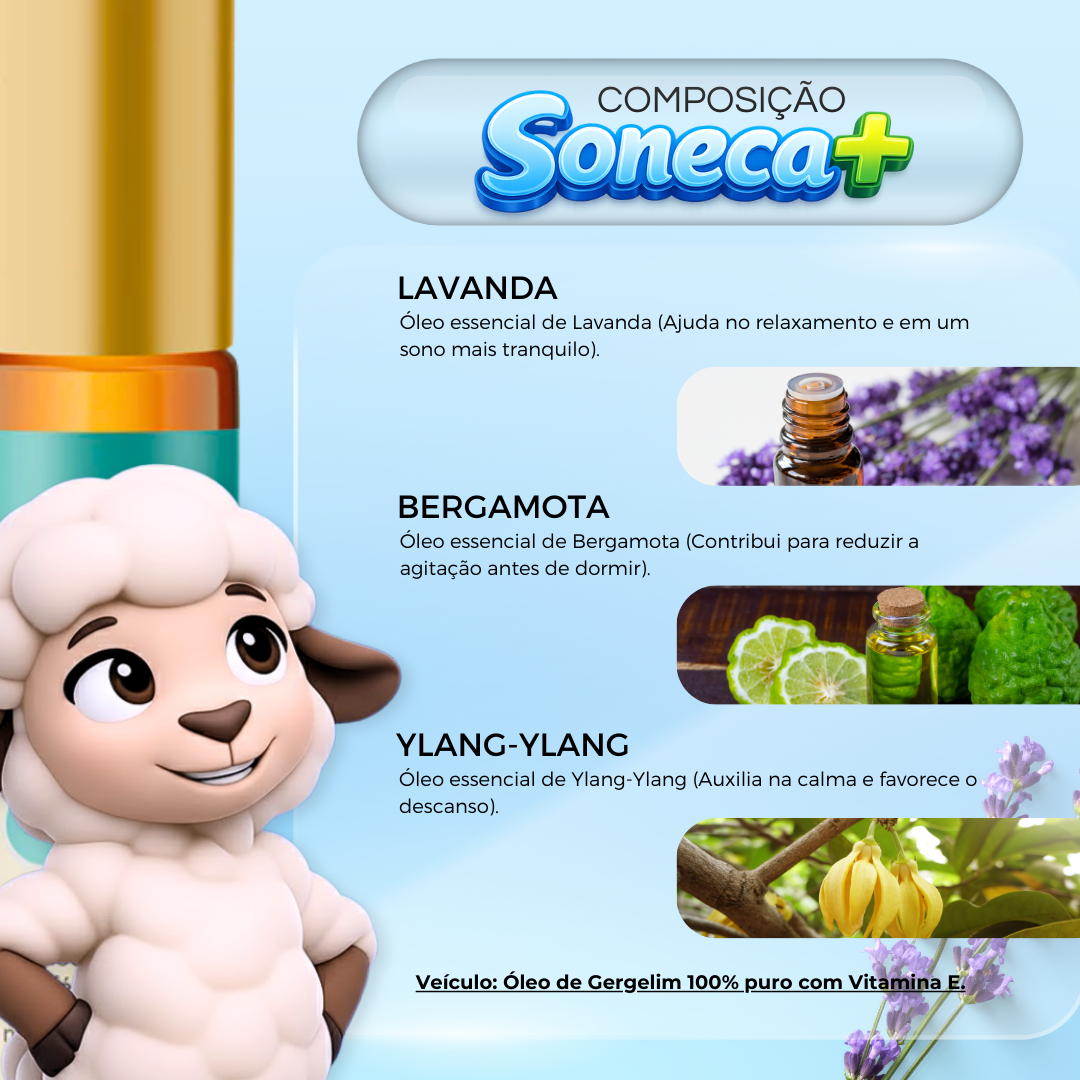 Soneca+ | Aromaterapia Natural para o Sono do Bebê